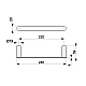 Полотенцедержатель KFA ARMATURA MOZA 864-025-31 22 см