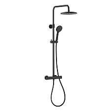 Чорна душова система з термостатом KFA ARMATURA MOZA 5736-910-81
