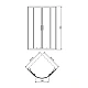 Душова кабіна Kolo Rekord 90x90 PKPG90222003