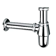 Сифон для умивальника/біде без зливу Mcalpine 200CB хром