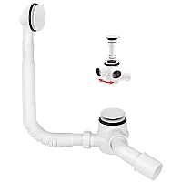 Сифон для ванны клик-клак Mcalpine HC2600CL-WH белый