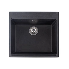 Чорна кухонна мийка Miraggio Lagoon 54x51