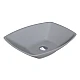 Умивальник Miraggio Lex S Gray Mirastone 55x40 з литого каменю