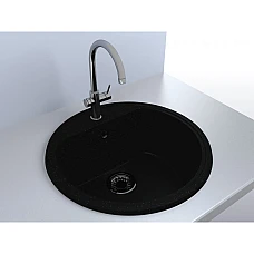 Черная кухонная мойка Fancy Marble Malibu 117050004 black