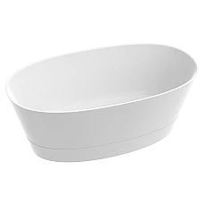 Ванна окремостояча MARMORIN Duo ll з білою панеллю 155x80