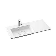 Умивальник MARMORIN Lira 90x39 з литого каменю лівий