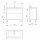 Тумба с умывальником SANWERK ERA 100 MV0000408