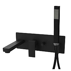 Чёрный смеситель для ванны Paffoni Elle EL 001 NO