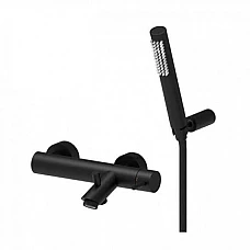 Чёрный смеситель для ванны Paffoni Light LIG 023 NO