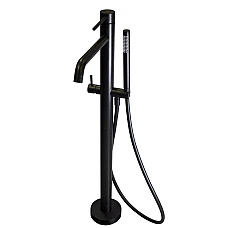 Чорний змішувач для ванни Paffoni Light LIG 032 NO + LIG 030