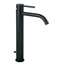 Чёрный смеситель для умывальника Paffoni LIGHT LIG 085 NO