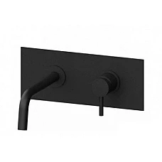 Чорний змішувач для умивальника Paffoni LIGHT LIG 103 NO/М