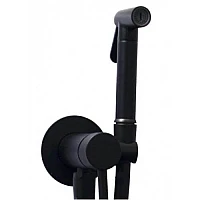 Чорний набір для гігієнічного душу Paffoni Tweet Round ZDUP 110 NO