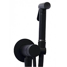 Чорний набір для гігієнічного душу Paffoni Tweet Round ZDUP 110 NO