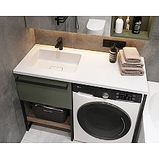 Умивальник на пральну машину Snail «Аляска L» 120x50 (167А100LМ) білий матовий