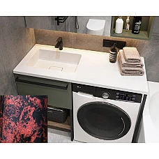 Умывальник на стиральную машину Snail «Аляска L» 120x50 (167Т102L) гранат