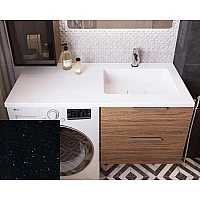 Умивальник на пральну машину Snail «Аляска R» 120x50 (167В220R) ніч