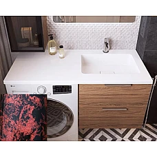 Умывальник на стиральную машину Snail «Аляска R» 120x50 (167Т102R) гранат