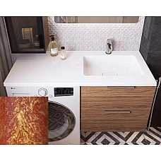 Умивальник на пральну машину Snail «Аляска R» 120x50 (167Т209R) оранж