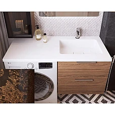 Умивальник на пральну машину Snail «Аляска R» 120x50 (167Т222R) венге