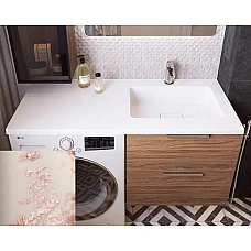 Умивальник на пральну машину Snail «Аляска R» 120x50 (167Т302R) мигдаль