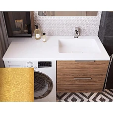 Умывальник на стиральную машину Snail «Аляска R» 120x50 (167Т999R) золото