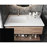 Черный умывальник Snail «Ария L» 100x50 (166А200L)