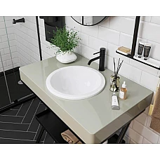 Умивальник Snail «Аврора» 40x40 (105А100М) білий матовий