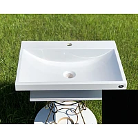 Чорний умивальник Snail «Богема» 60x41,5 (156А200)