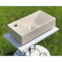 Умывальник Snail «Эстель L» 40x22 (153Т309L) льняной