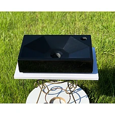 Чорний умивальник Snail «Меркурій R» 40x24 (157А200R)