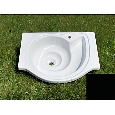 Черный умывальник Snail «Наутилус» 79x60 (101А200)