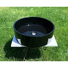 Черный умывальник Snail «Оазис» 43x43 (170А200)