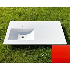 Умивальник на пральну машину Snail «Юнона L» 125,5x62 (143А300L) червоний