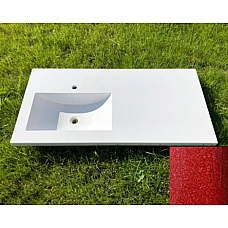 Умивальник на пральну машину Snail «Юнона L» 125,5x62 (143Н200L) бордо