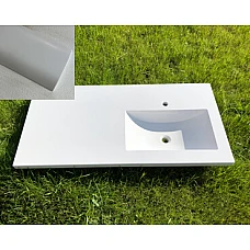 Умивальник на пральну машину Snail «Юнона R» 125,5x62 (142А100RМ) білий матовий