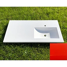 Умивальник на пральну машину Snail «Юнона R» 125,5x62 (142А300R) червоний