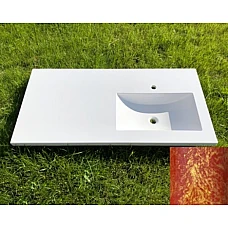 Умивальник на пральну машину Snail «Юнона R» 125,5x62 (142Т209R) оранж
