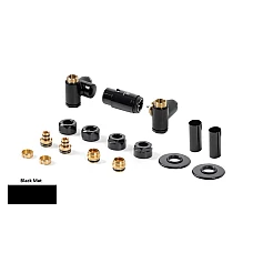 Набір вентилів Terma Integra TGETINTELK9M5, лівий, чорний мат