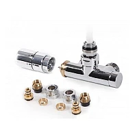 Набір термостатичних вентилів Terma WRZT5G6‑CR, правий, хром