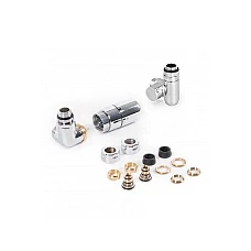 Набір термостатичних вентилів Terma WRZTCG4‑CR, лівий, хром