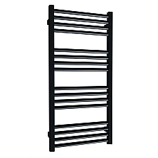 Рушникосушка чорна матова TERMA FIONA 530x900 мм, водяна