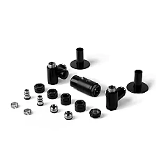 Комплект трехосных термостатических вентилей Terma Integra TGETINTELK9M5, левый, черный матовый