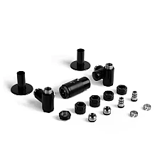 Комплект трехосных термостатических вентилей Terma Integra TGETINTEPK9M5/TGETCM006, правый, черный мат