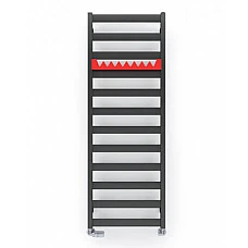 Рушникосушка чорна матова TERMA VIVO 1390x500 мм, електрична