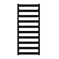 Рушникосушка чорна матова RAL 9005 TERMA VIVO 1150x400 мм водяна SX 
