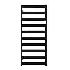 Рушникосушка чорна матова RAL 9005 TERMA VIVO 1150x400 мм водяна SX 