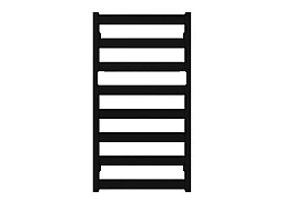 Рушникосушка чорна матова RAL 9005 TERMA VIVO 910x500 мм водяна SX 