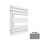 Полотенцесушитель водяной TERMA WARP S 655x500 WGWAS065050K742GD, серый глянец