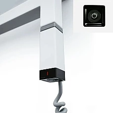 ТЕН прихованого монтажу Terma One K 400W WEOKX04TS96M, білий матовий